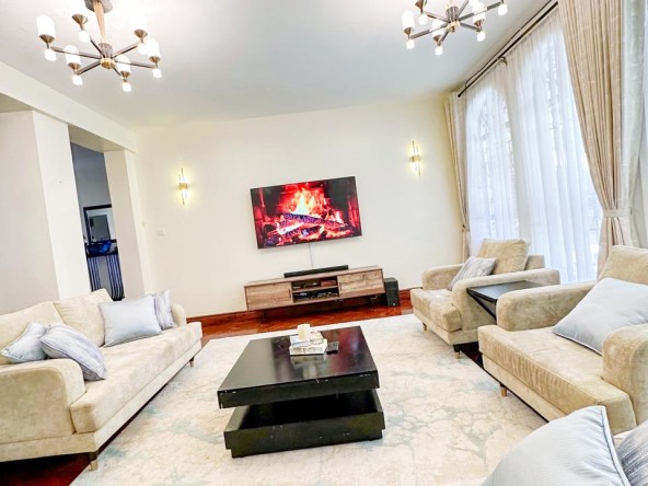 nice living room | Sophisticated 5-Bed Townhouse in Riverside To Let